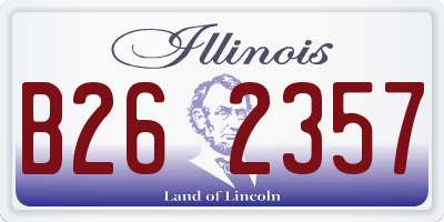IL license plate B262357