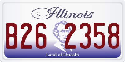 IL license plate B262358