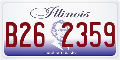 IL license plate B262359