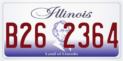 IL license plate B262364