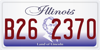 IL license plate B262370