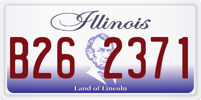 IL license plate B262371