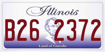 IL license plate B262372