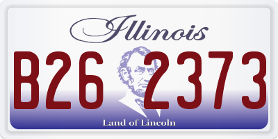 IL license plate B262373