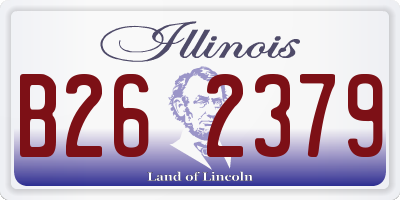 IL license plate B262379
