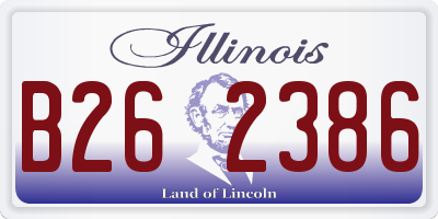 IL license plate B262386