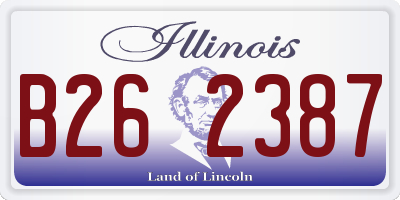 IL license plate B262387