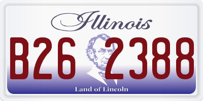 IL license plate B262388
