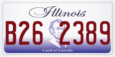 IL license plate B262389