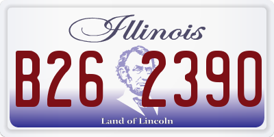 IL license plate B262390