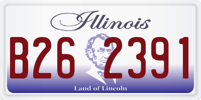 IL license plate B262391