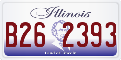 IL license plate B262393