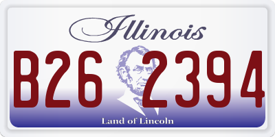 IL license plate B262394