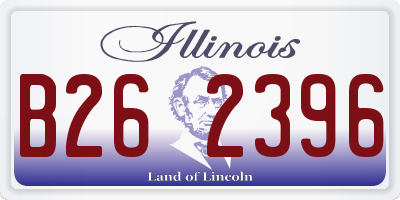 IL license plate B262396