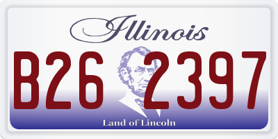 IL license plate B262397