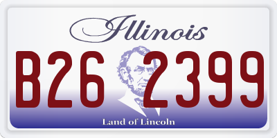 IL license plate B262399