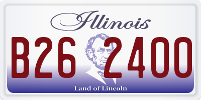 IL license plate B262400