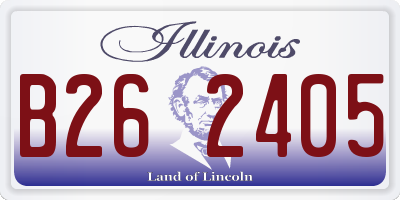 IL license plate B262405