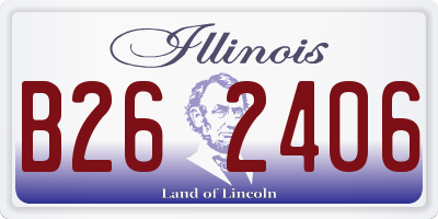IL license plate B262406