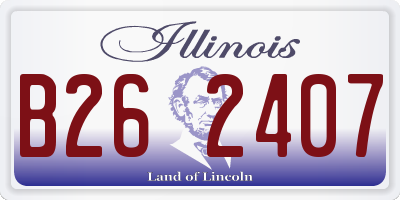 IL license plate B262407