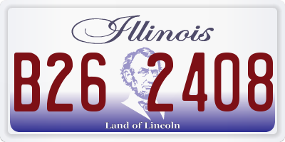 IL license plate B262408