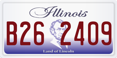 IL license plate B262409