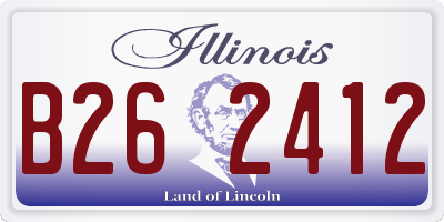 IL license plate B262412