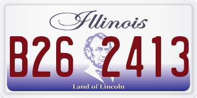 IL license plate B262413