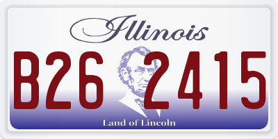 IL license plate B262415