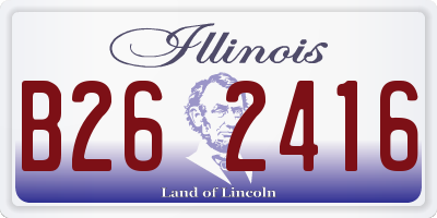 IL license plate B262416