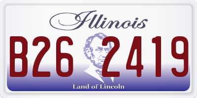 IL license plate B262419