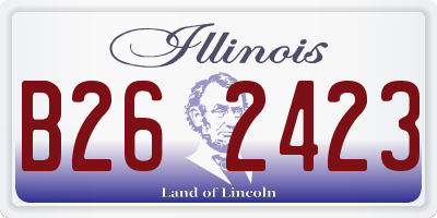 IL license plate B262423