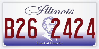 IL license plate B262424