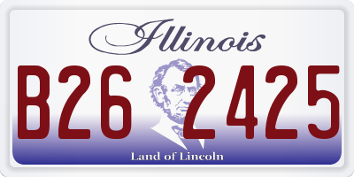 IL license plate B262425
