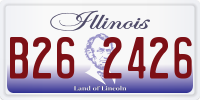 IL license plate B262426