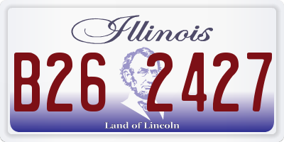 IL license plate B262427