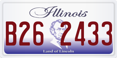 IL license plate B262433