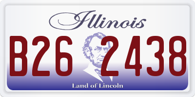 IL license plate B262438