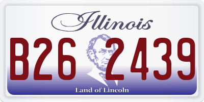 IL license plate B262439