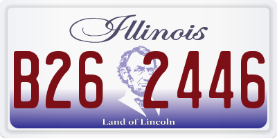 IL license plate B262446