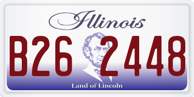 IL license plate B262448