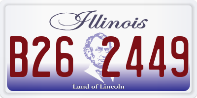 IL license plate B262449