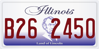 IL license plate B262450