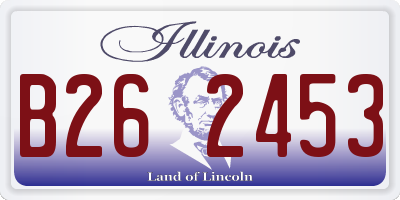 IL license plate B262453