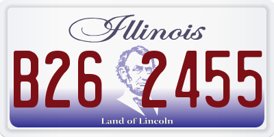 IL license plate B262455