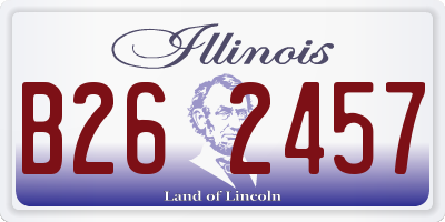 IL license plate B262457