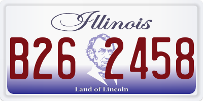 IL license plate B262458
