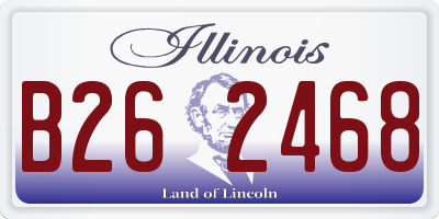 IL license plate B262468