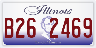 IL license plate B262469