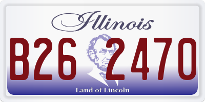 IL license plate B262470